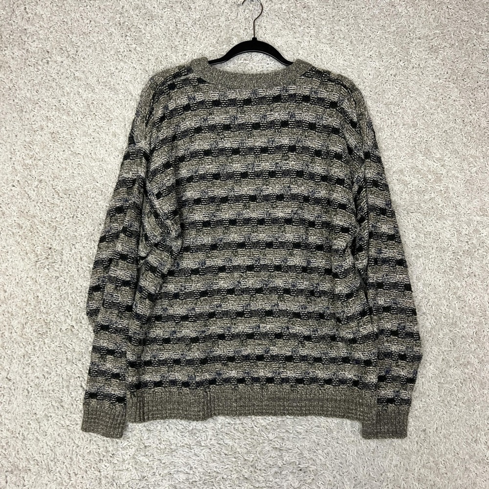 Vintage Consensus Sweater Mens Large Knit‎ Pullover Made USA 90s Retro Casual - Picture 6 of 7